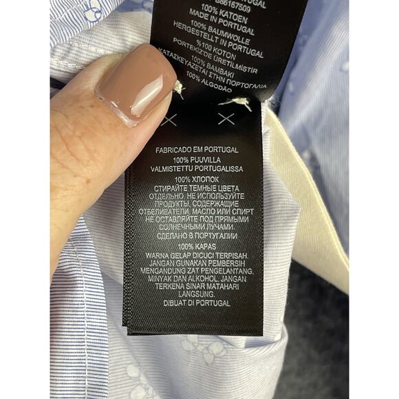 Ted Baker London Men's 5 (US XL) Cotton Blend Pale Blue Long Sleeve Bollon Dogs - Picture 15 of 16